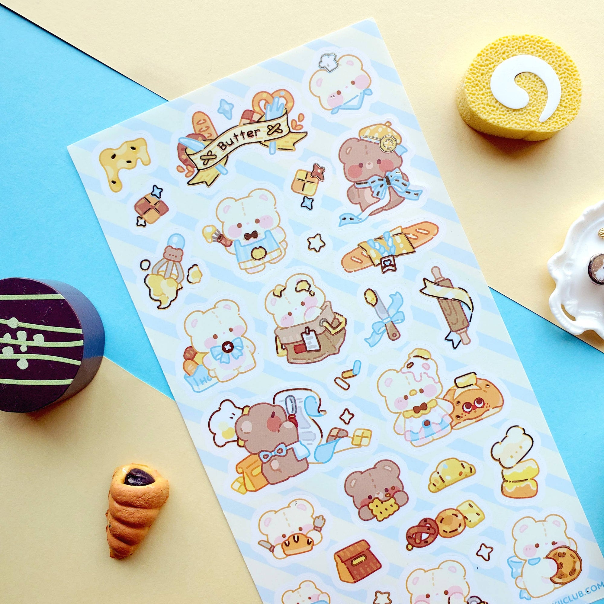 Beary Sweet Bakery Sticker Sheet
