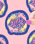 Girls Night Squid BFF Vinyl Sticker