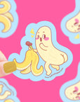 Banana Butt Vinyl Sticker
