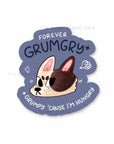 Forever Grumgry Vinyl Sticker - Tuxedo Cat