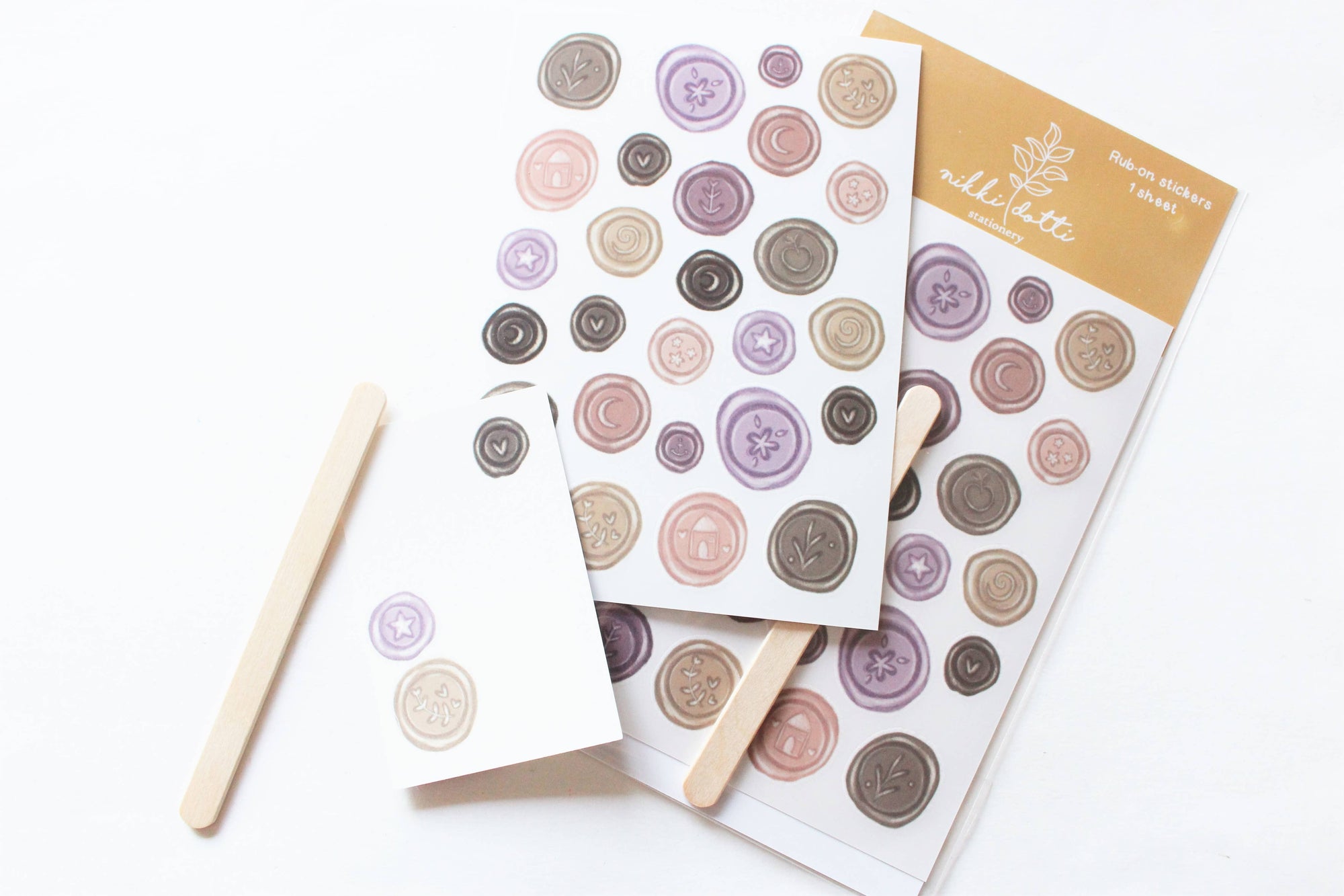 Wax Seals Rub-On Sticker Sheet