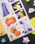 When Day Meets Night Sticker Sheet