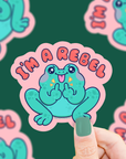 I’m a Rebel Frog Sticker