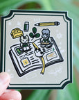 Open Book Vinyl Sticker