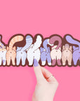 Extra Large Cat Parade Bookmark – Double Sided