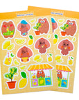 Lemonade Bear & Puppy Sticker Sheet