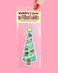 Christmas Tree Kitty Bookmark