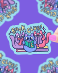 Kitty Book Club Sticker