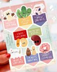 Vegan Food Label Stickers – Kawaii Bag Seals with Puns
