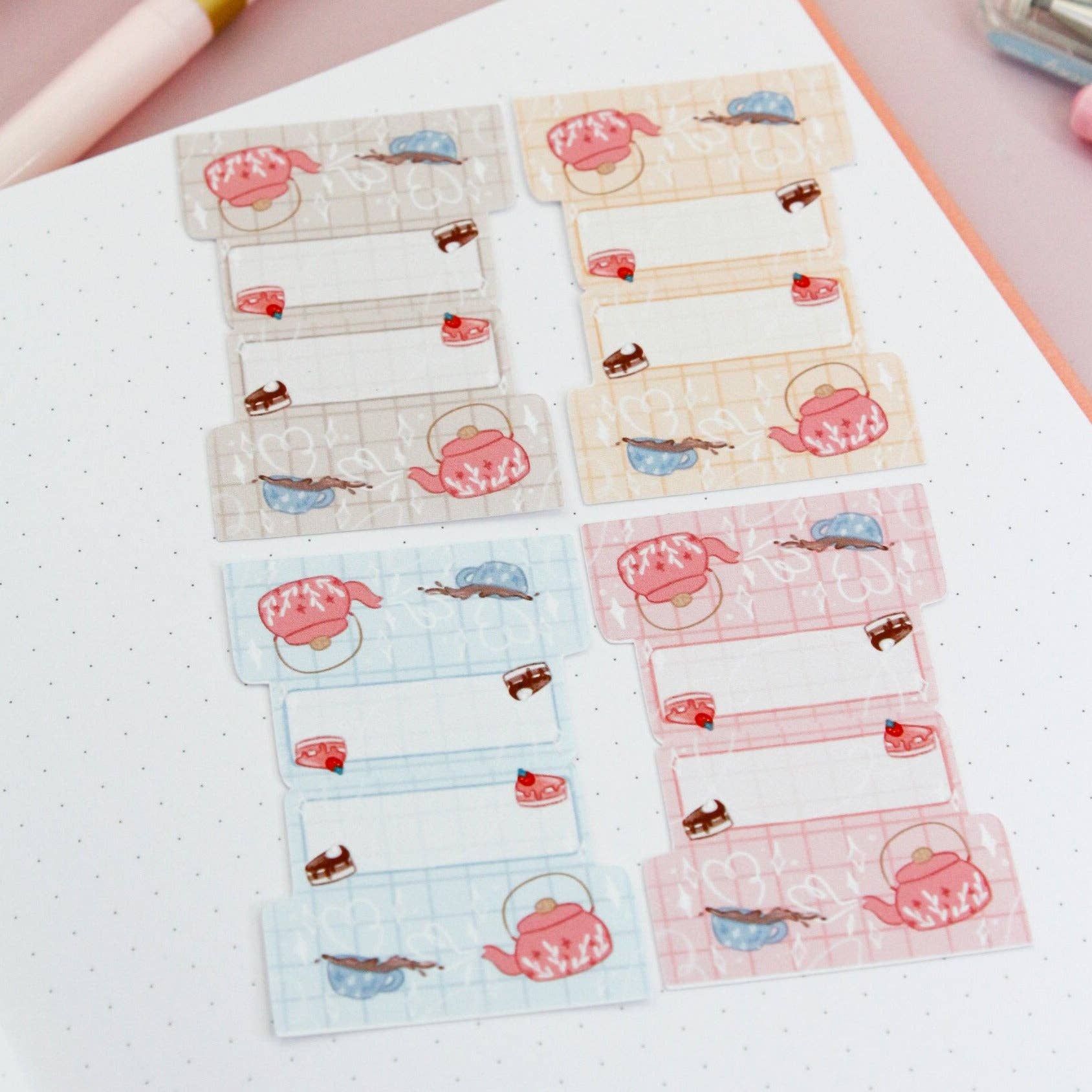 Decorative Adhesive Tabs – Cute Planner Tabs
