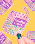 Creative Juice Box Vinyl Sticker