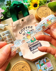 Lil' Coffee Misfits - Diecut Washi Tape