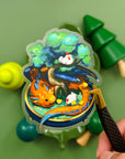 Transparent Bonsai Garden - Dragon Vinyl Sticker