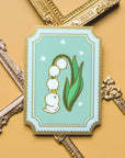 Lily of the Valley Duckie Holographic Vinyl Sticker