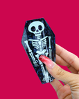 Skeleton Coffin Hair Claw