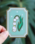 Lily of the Valley Duckie Holographic Vinyl Sticker