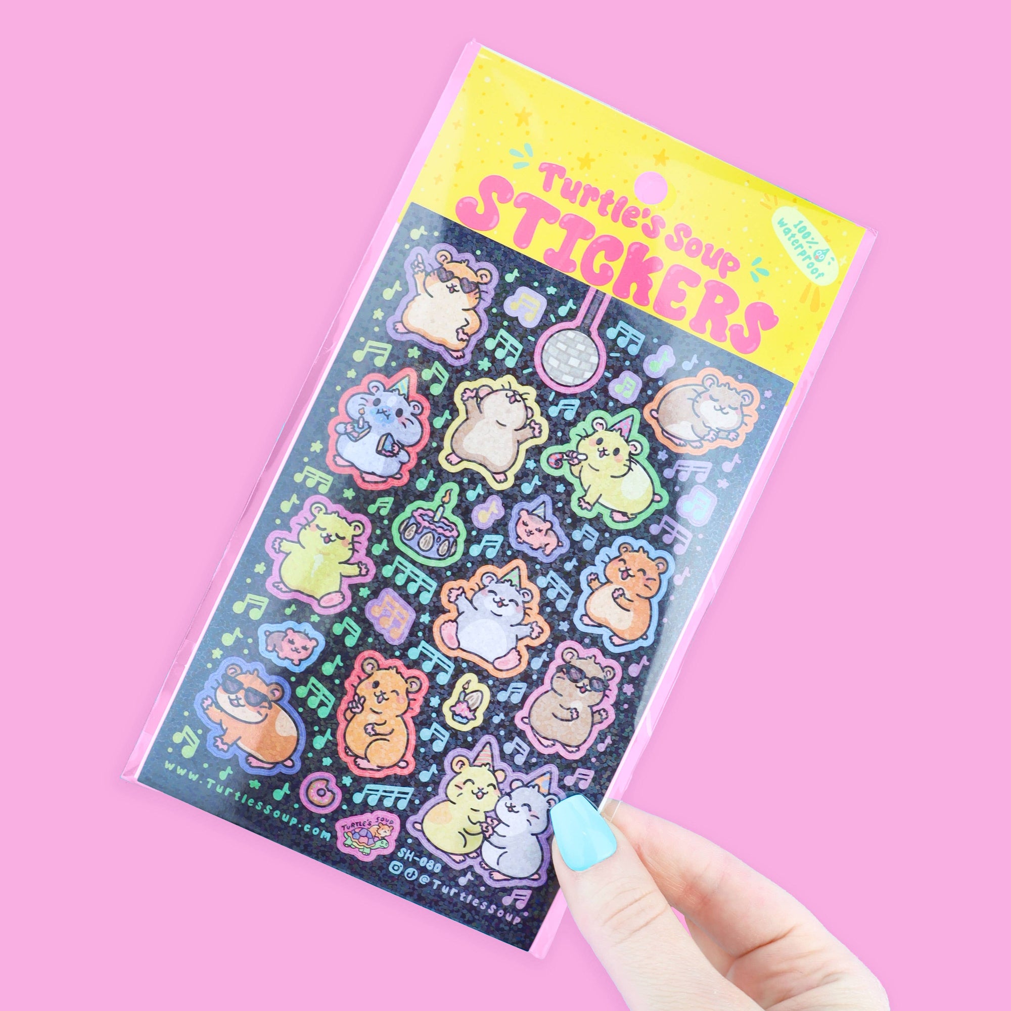 Hamster Dance Party Sticker Sheet