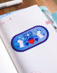 Transparent Strawberry Bunnies Vinyl Sticker