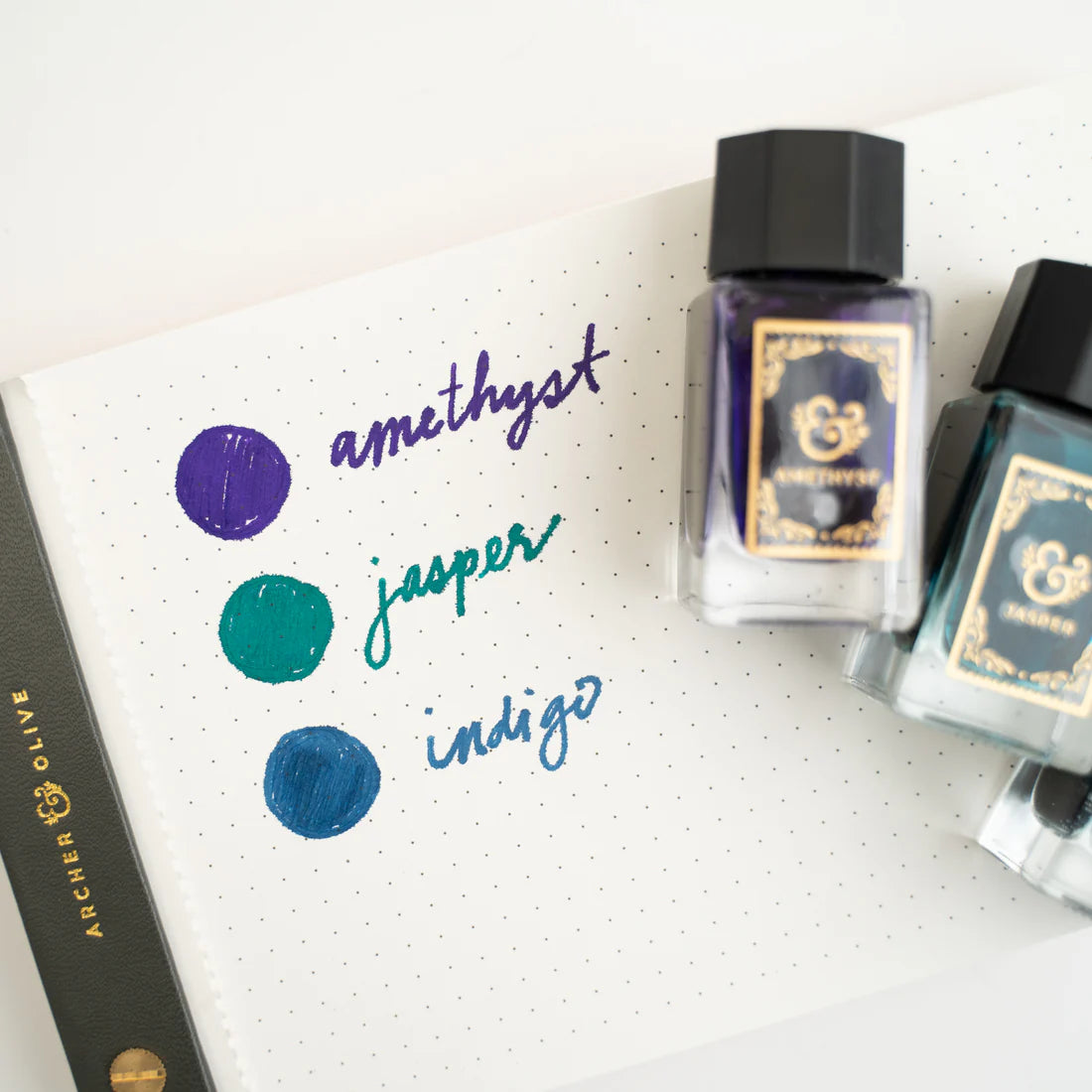 Winter 2024 Set of 3 Inks: Indigo, Jasper, Amethyst