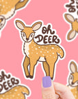 Oh Deer Vinyl Sticker