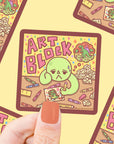 Art Block Vinyl Sticker