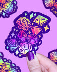 Holographic Dice Vinyl Sticker