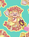 Monkey Business Vinyl Sticker