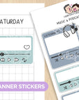 Music and Podcast Tracker Sticker Sheet