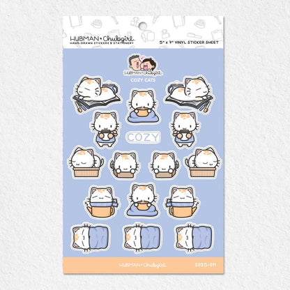 Sticker Sheet - Cozy Cats