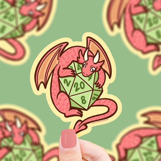 Dragon D20 Vinyl Sticker