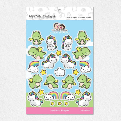 Sticker Sheet - Magical Creatures