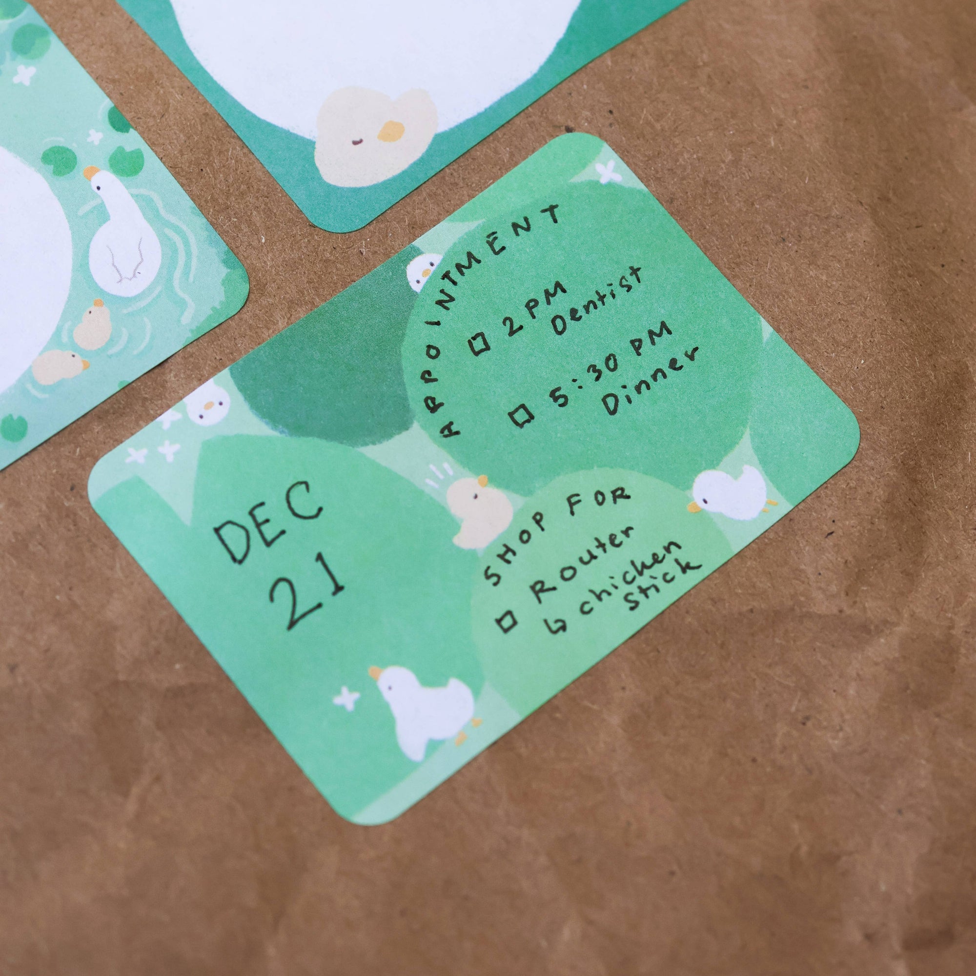 Ducks in Koi Pond Paper Roll Labels