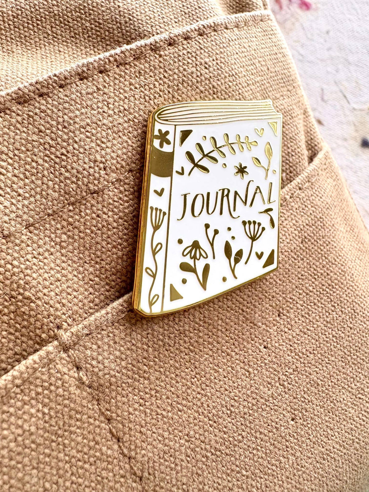 Journal Enamel Pin