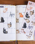 Neighborhood Cats Washi Sticker Sheet