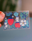 Berries Postage Transparent Vinyl Sticker
