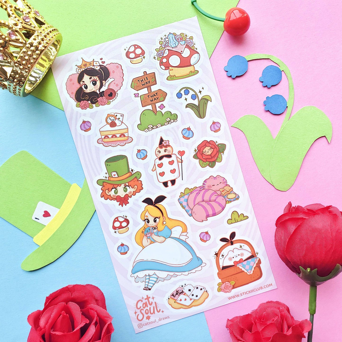 Alice’s Adorable Adventures Sticker Sheet