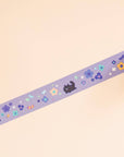Floral Black Cat PET Tape