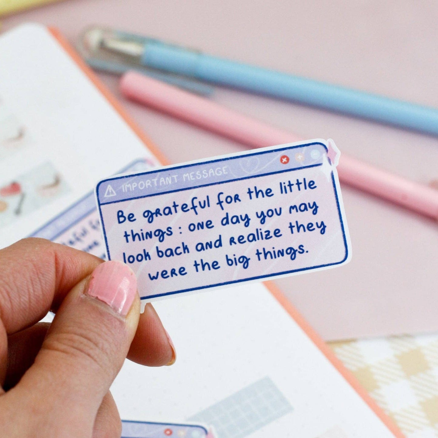 Gratitude stickers - Motivational stickers - Positive affirm