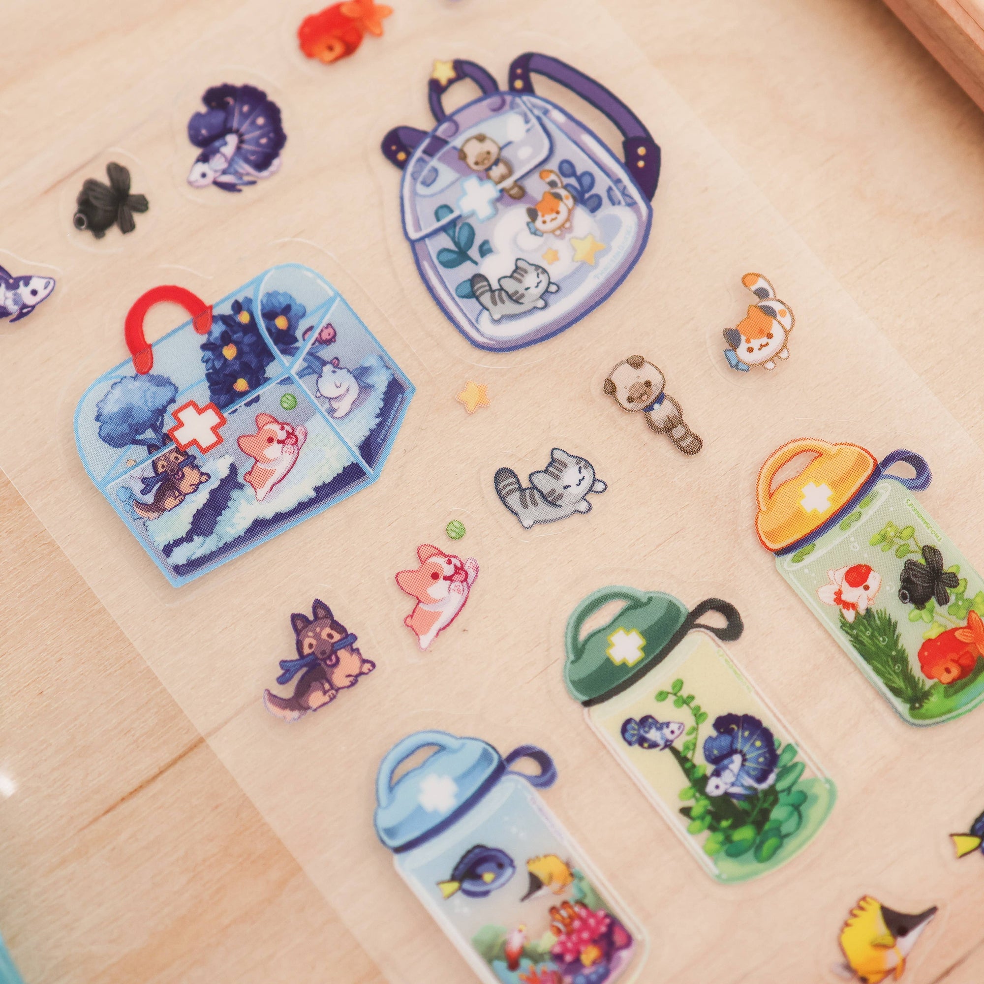 First Aid Kit Clear Sticker Sheet