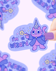 I’m a Wizard Cat Vinyl Sticker