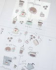Coffeeholic Washi Sticker Sheet
