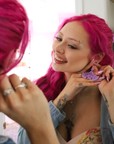 Hanging Bat Acetate Dangle Earrings