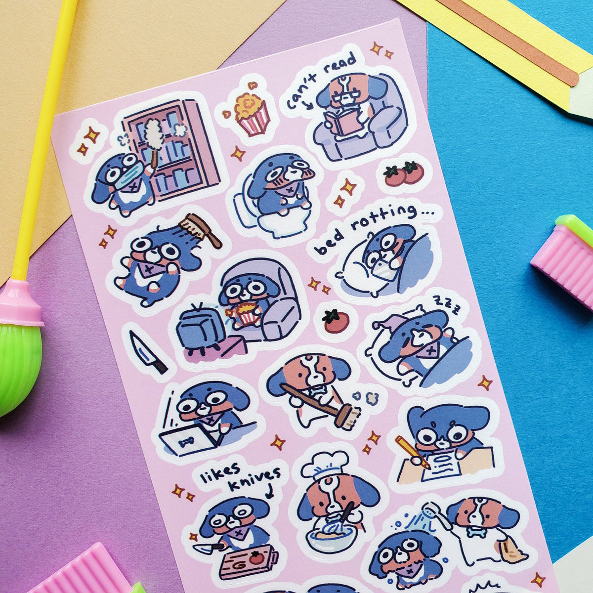Crisis & Mocha Sticker Sheet – Suteki Stickers