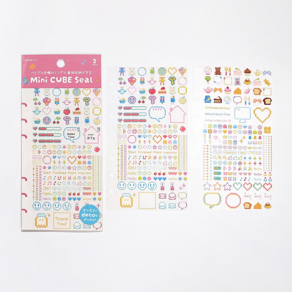 Pixel Icons Sticker Sheets