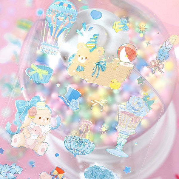 Animal amusement park sticker sheets – Suteki Stickers