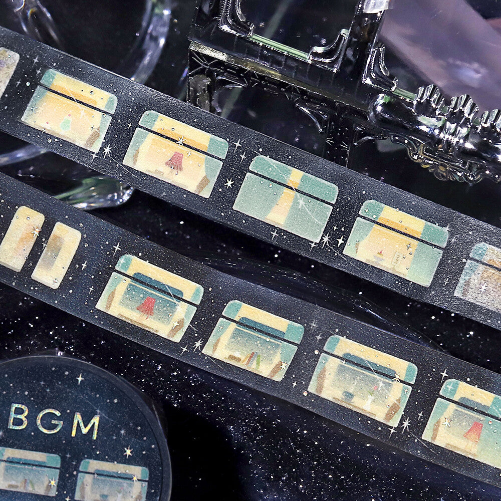 Sleeping Train Under the Stars Washi Tape