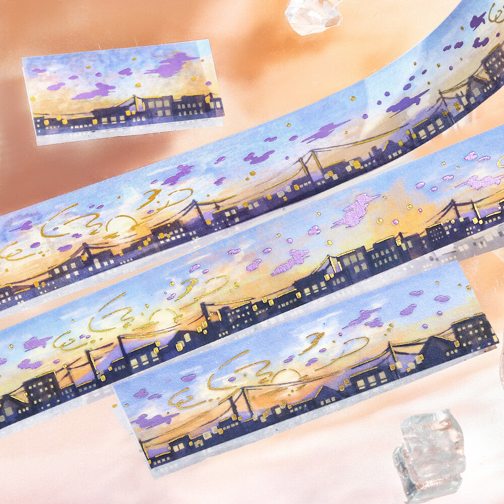 Golden Sunset Sky Washi Tape