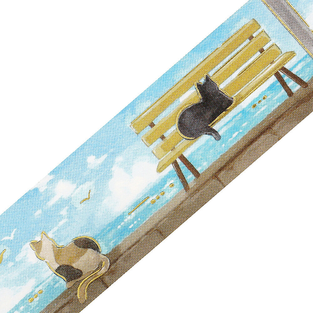 Seaside Cats Clear Tape