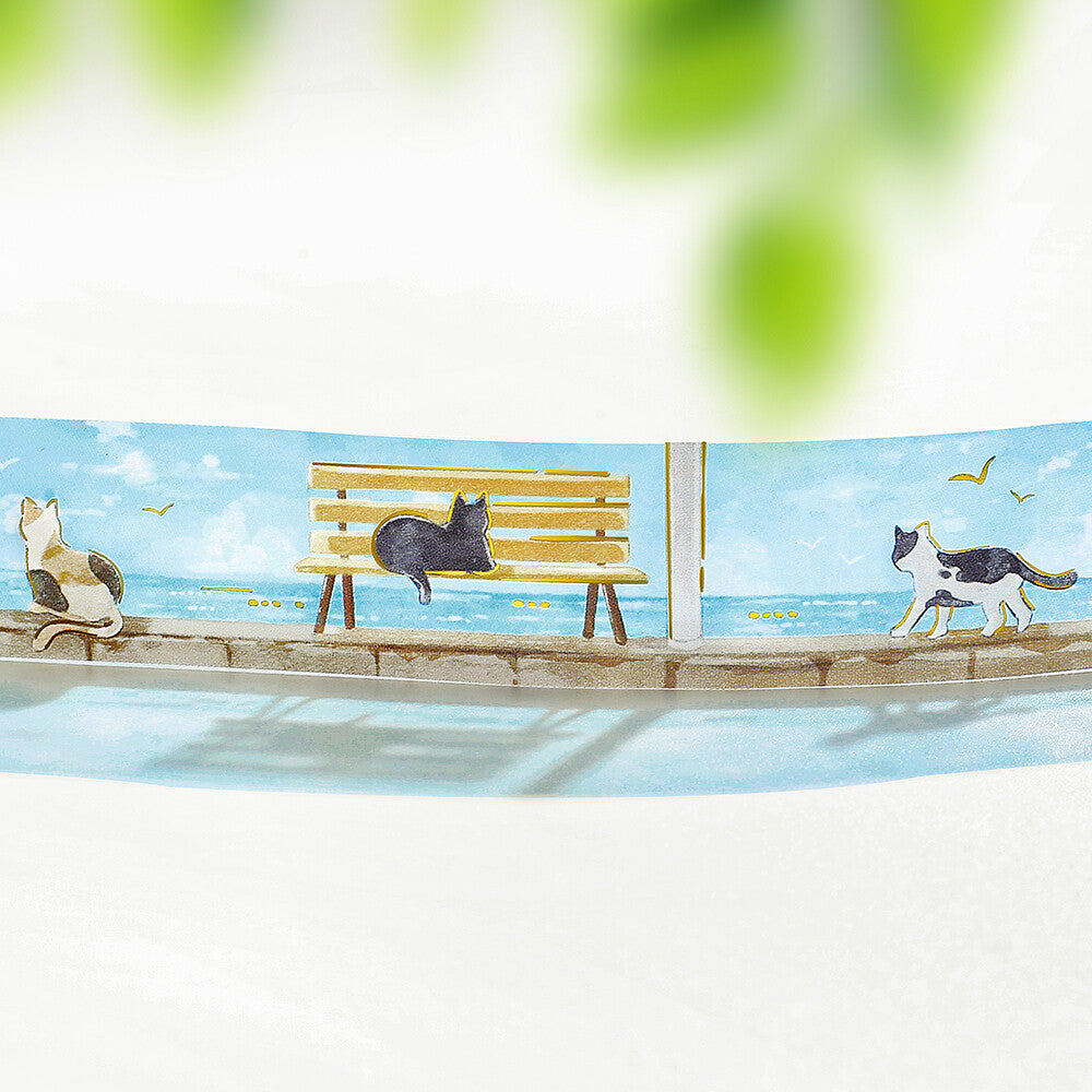 Seaside Cats Clear Tape