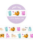 Purrfectly Painted Cats Washi Tape